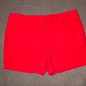 Loft red shorts Sz 2